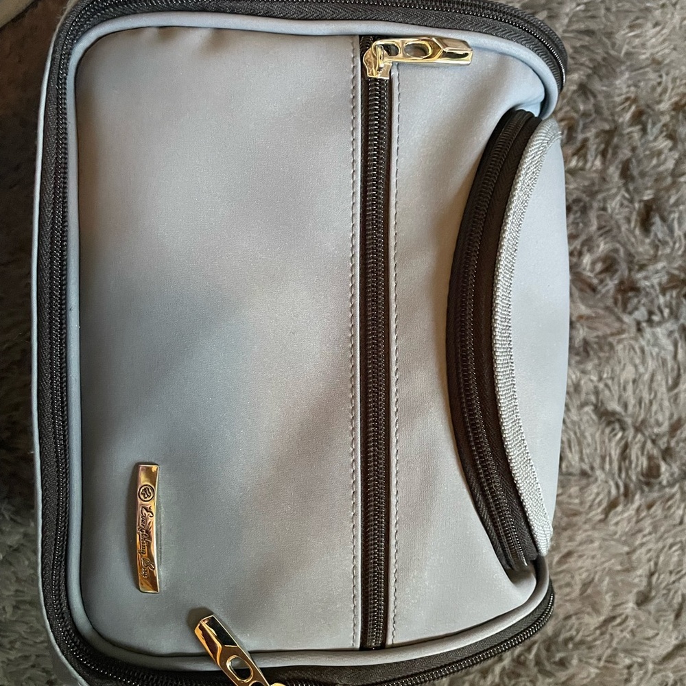 Light blue toiletry travel bag